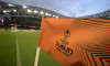 Feature, Eckfahne im Aviva Stadium mit UEFA Europa League Finale 2024 Logo, Abschluss Training Bayer 04 Leverkusen (LEV)