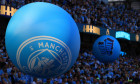 Etihad Stadium, Manchester, UK. 19th May, 2024. Premier League Football, Manchester City versus West Ham United; fans celebrate Manchester City's historic fourth consecutive FA Premier League title Credit: Action Plus Sports/Alamy Live News