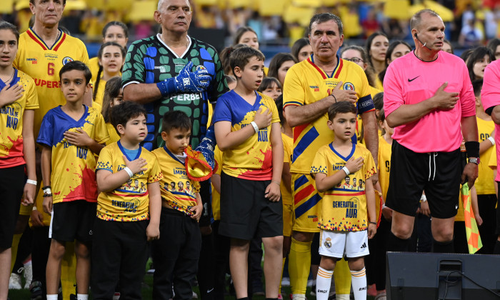 FOTBAL:ROMANIA GENERATIA DE AUR-LEGENDELE LUMII, AMICAL (25.05.2024)