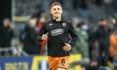 Hull City v Ipswich Town Sky Bet Championship Greg Docherty of Hull City warms up ahead of the Sky Bet Championship matc