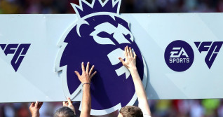 The Premier League signage is placed onto the pitch ahead of the Premier League match at Bramall Lane, Sheffield. Picture date: Sunday May 19, 2024.