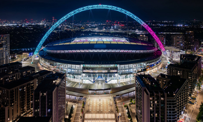 Borussia Dortmund v Real Madrid Champions League 01/06/2024. Final General stadium view outside Wembley Stadium before t