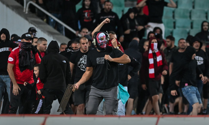 Fans Of CSKA Sofia Invided The Pitch During Football Game, Bulgaria - 31 May 2024