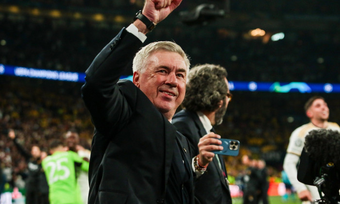 Carlo Ancelotti coach of Real Madrid during Final - Borussia Dortmund vs Real Madrid, UEFA Champions League football mat