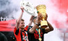 Fussball, , Deutschland, Herren, Saison 2023/2024, Coming Home, BayArena Leverkusen, Bayer Leverkusen feiert das Double;