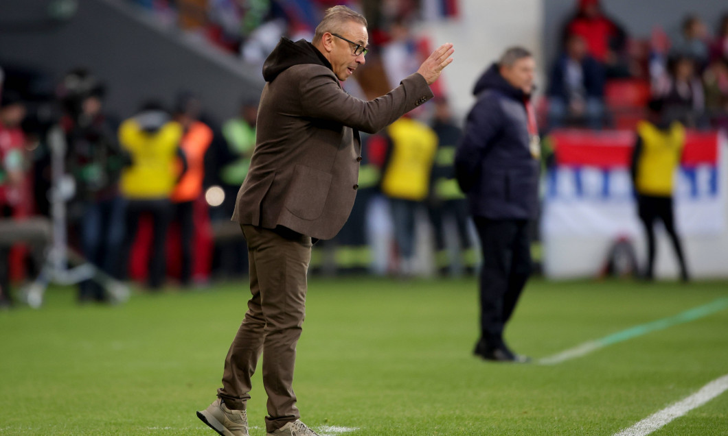 Group G UEFA EURO 2024 qualifying football match between Serbia and Bulgaria