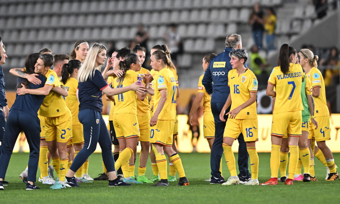 FOTBAL FEMININ:ROMANIA-BULGARIA, PRELIMINARIILE C.E 2025 (31.05.2024)