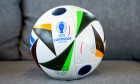 Munich, Bavaria, Germany - June 3, 2024: Football love Original match ball for UEFA EURO, EM, Europameisterschaft,Fussba
