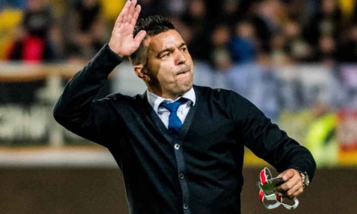 October 5, 2017: Cosmin Contra - head coach (Romania) after the World Cup qualifying campaign 2018 game between Romania and Kazakhstan at Ilie Oana Stadium, Ploiesti, Romania ROU. Foto: Catalin Soare