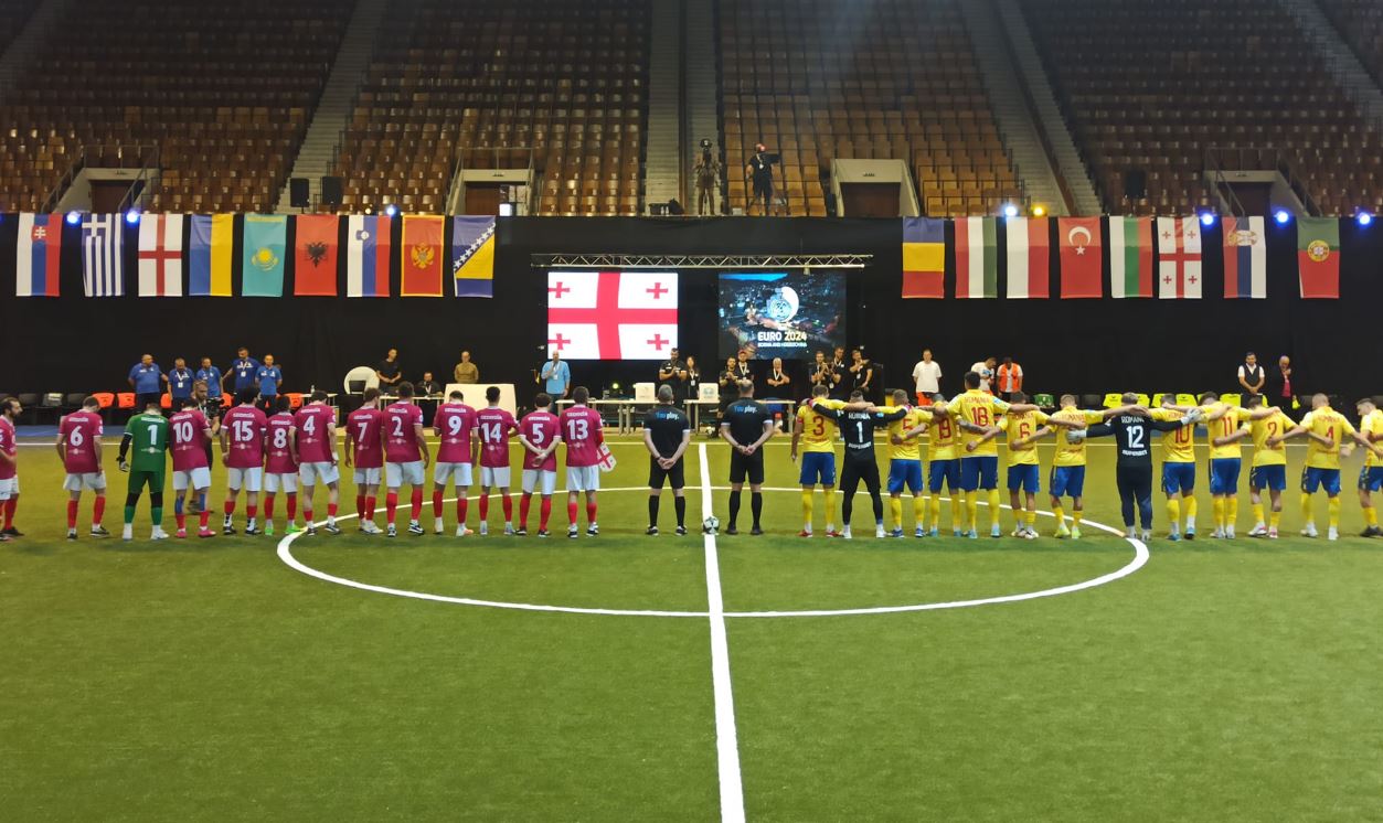 România - Georgia 3-0. ”Tricolorii”, în sferturile de finală ale Campionatului European de minifotbal