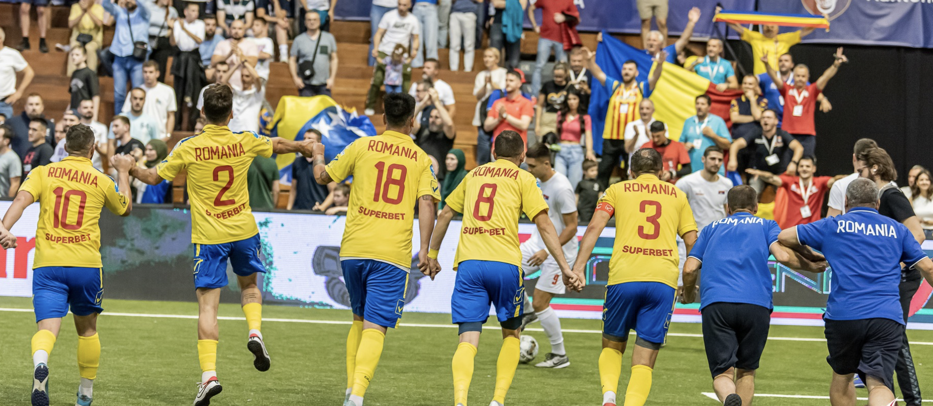 Cu cine joacă România în finala Campionatului European de Minifotbal