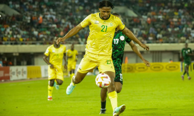 UYO, NIGERIA - JUNE 7: Ngezana Siyabonga of South Africa during the 2026 FIFA World Cup, WM, Weltmeisterschaft, Fussball