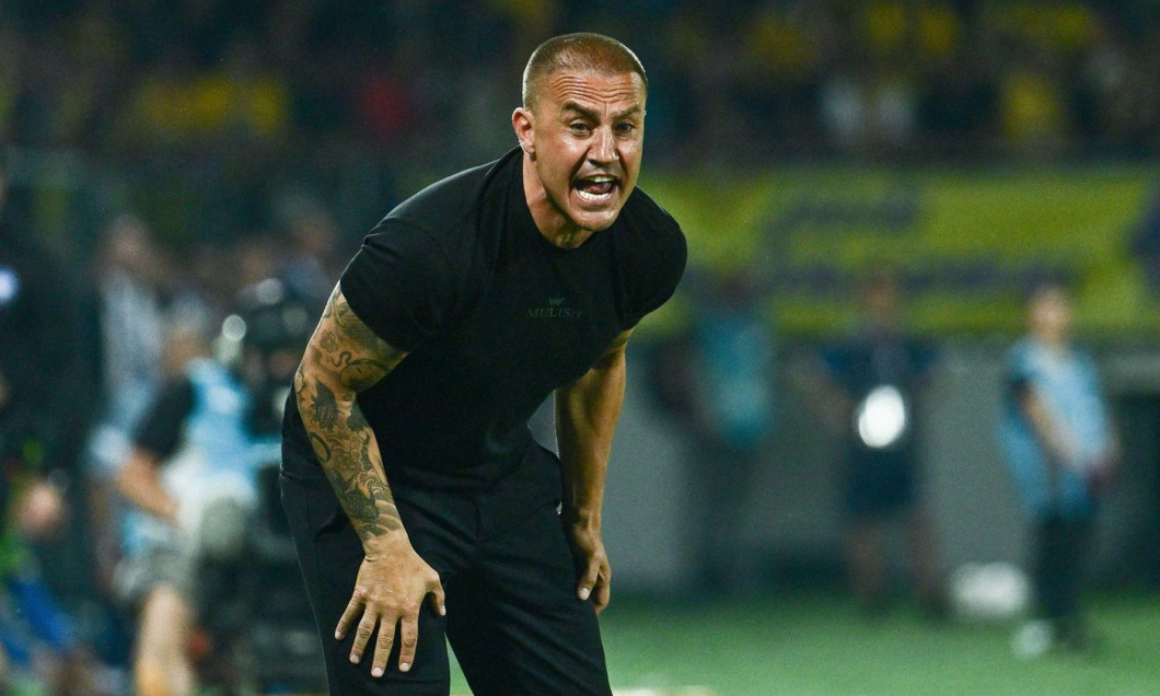 Frosinone, Italy. 26th May, 2024. Fabio Cannavaro head coach of Udinese Calcio during the Serie A match between Frosinone Calcio and Udinese Calcio at Stadio Benito Stirpe, Frosinone, Italy on May 26, 2024. Credit: Nicola Ianuale/Alamy Live News