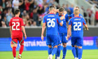 Juraj Kucka a goal celebrate with his teammates during friendly match, Slovakia - Wales, 09. june 2024 Trnava Slovakia C