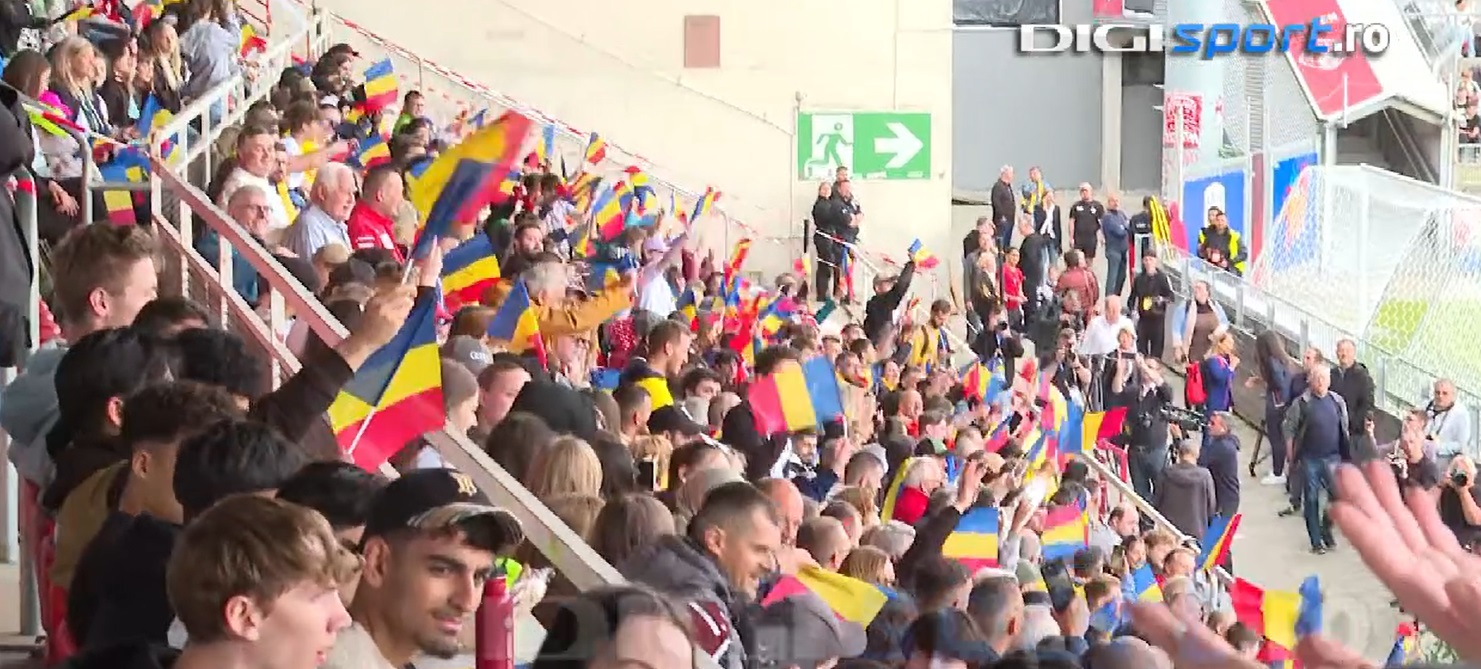 Surpriză totală! Numele singurului fotbalist din naționala României, scandat de cei 4.000 de fani aflați la antrenament