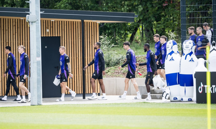 Trainingslager Vorbereitung UEFA EURO 2024 Deutschland; 05.06.2024 Jamal Musiala (Deutschland, 10), Maximilian Beier (De