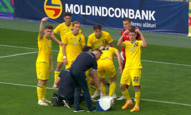 Emoții pentru Ucraina: un titular s-a accidentat și a ieșit în lacrimi de pe teren! Urmează meciul cu România