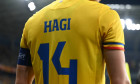 Ianis Hagi cu banderola de capitan la meciul amical de fotbal dintre Romania si Liechtenstein, desfasurat pe Stadionul S