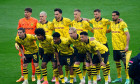 Borussia Dortmund players pose for a team photo on the pitch ahead of the UEFA Champions League final at Wembley Stadium in London. Picture date: Saturday June 1, 2024.
