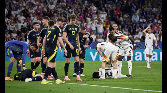 Ryan Porteous, notat cu 2 după faultul din Germania - Scoția / Foto: Profimedia