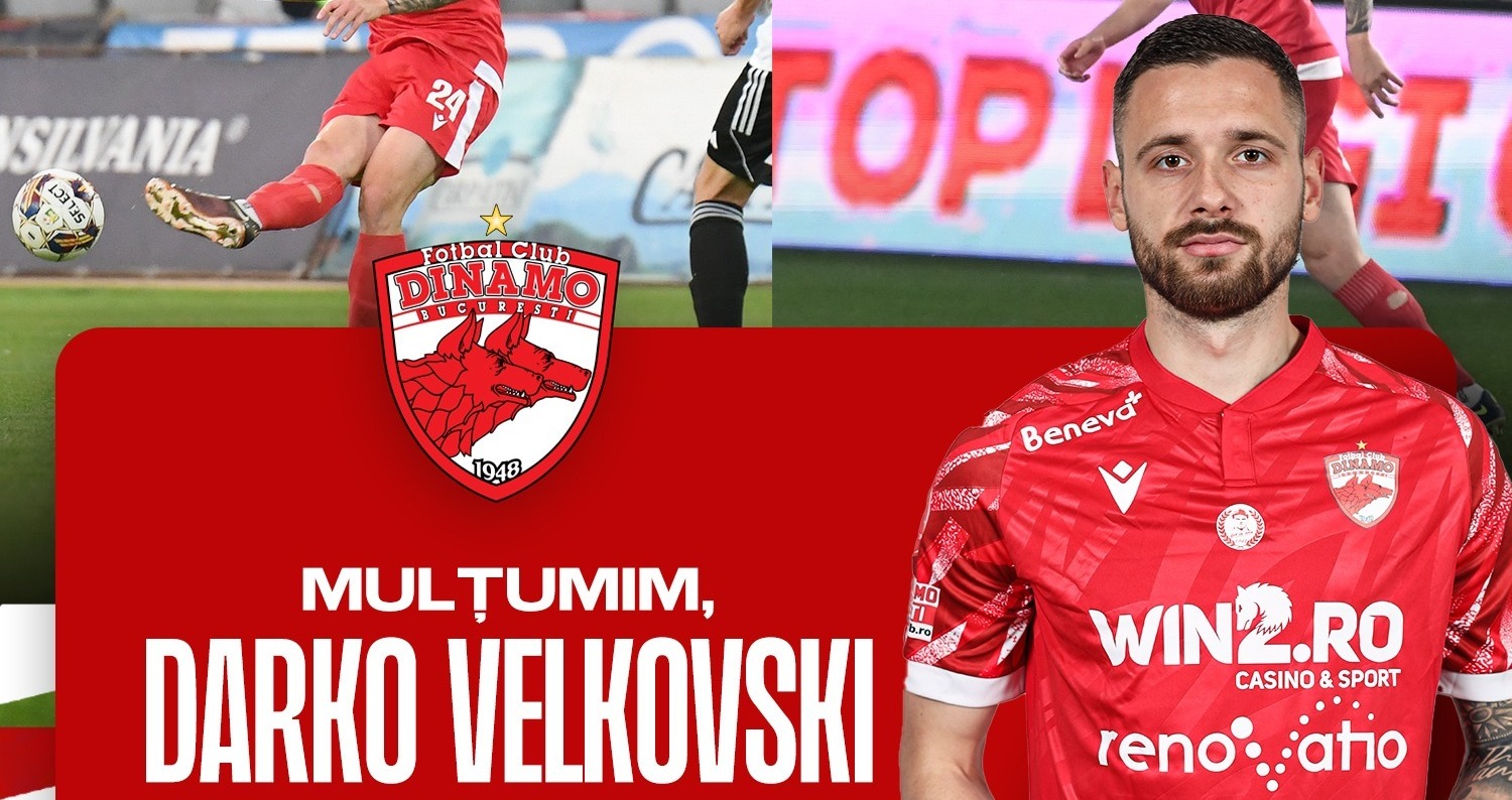 Darko Velkovski, OUT de la Dinamo: ”Relația a ajuns la final”