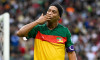 Rio De Janeiro, Brazil. 26th May, 2024. Ronaldinho Gaucho of Unio celebrates scoring a goal during the charity football match between Unio and Esperana at the Maracan Stadium in Rio de Janeiro, Brazil. The game was organized to raise money for the victims