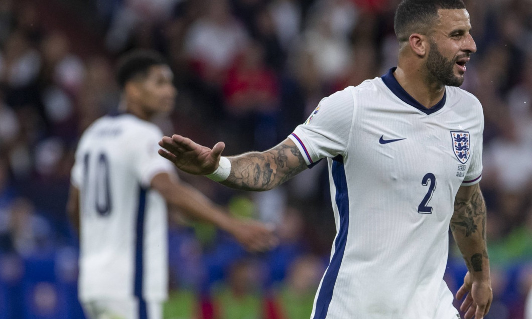 UEFA EURO, EM, Europameisterschaft,Fussball 2024: Gruppenspiel Serbien - England; 16.06.2024 Kyle Walker (England, 2). U