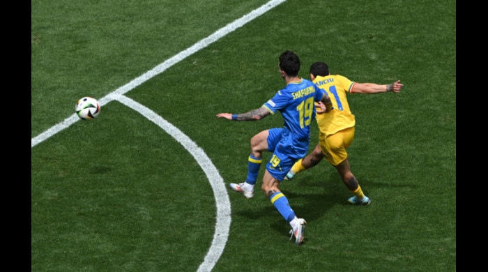 Nicolae Stanciu, bucurie după golul marcat în România - Ucraina / Foto: Getty Images