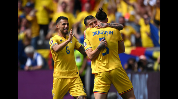 Nicolae Stanciu, bucurie după golul marcat în România - Ucraina / Foto: Getty Images