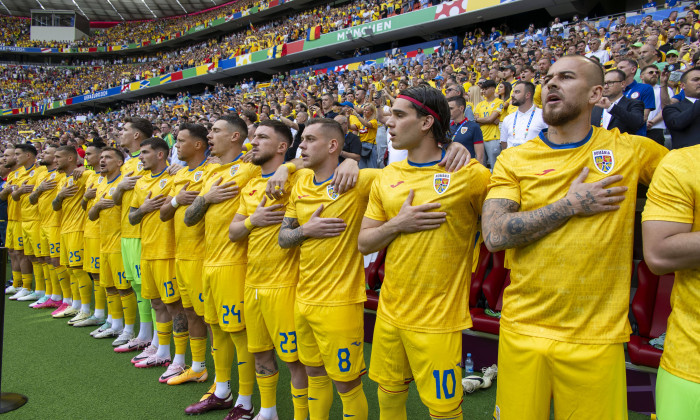 17.06.2024, Fussball UEFA EURO, EM, Europameisterschaft,Fussball 2024, Vorrunde, Match 10, Rumänien - Ukraine, in der Fu