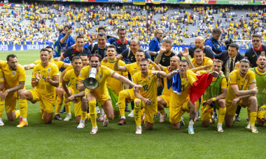 17.06.2024, Fussball UEFA EURO, EM, Europameisterschaft,Fussball 2024, Vorrunde, Match 10, Rumänien - Ukraine, in der Fu