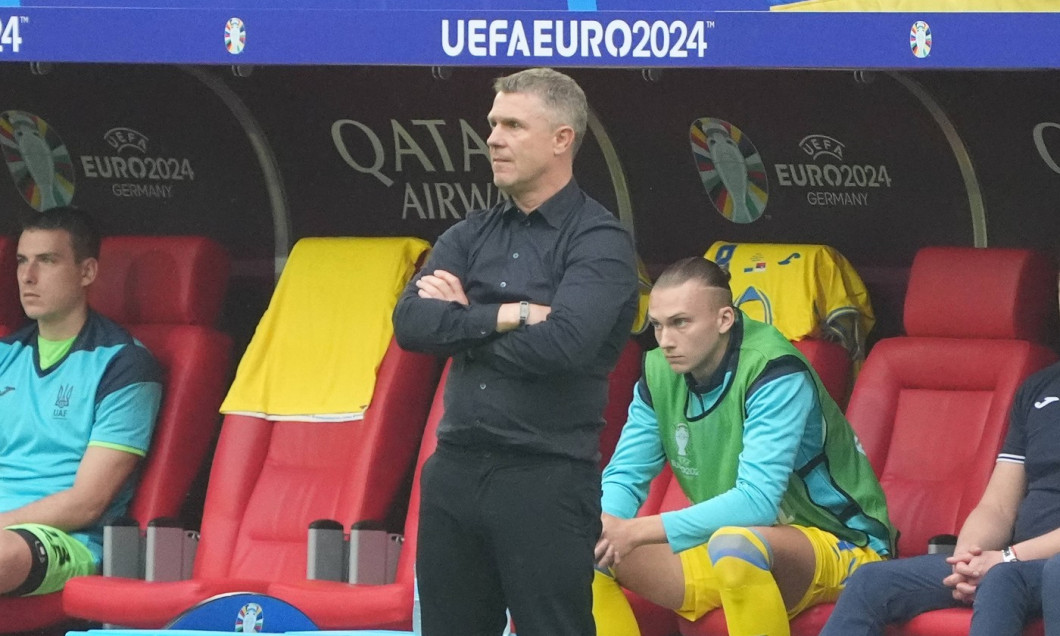 Trainer Serhiy Rebrov (Ukraine) - Düsseldorf 21.06.2024: Ukraine vs. Slowakei, EURO2024 M21, Gruppe E, EM-Arena Düsseldo