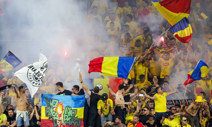 Belgium v Romania Euro 2024 22/06/2024. Group E Romania fans during the Euro 2024 match between Belgium and Romania at C