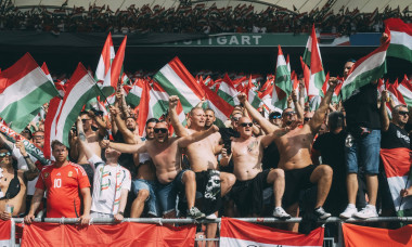 Stuttgart, MHP Arena, 19.06.2024: Hungary fans make some noise prior the match UEFA European Championship, EM, Europamei