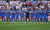 Slovakia - Ukraine Team of Slovakia during the minute of silence for for Gerhard Aigner prior to the UEFA EURO, EM, Euro
