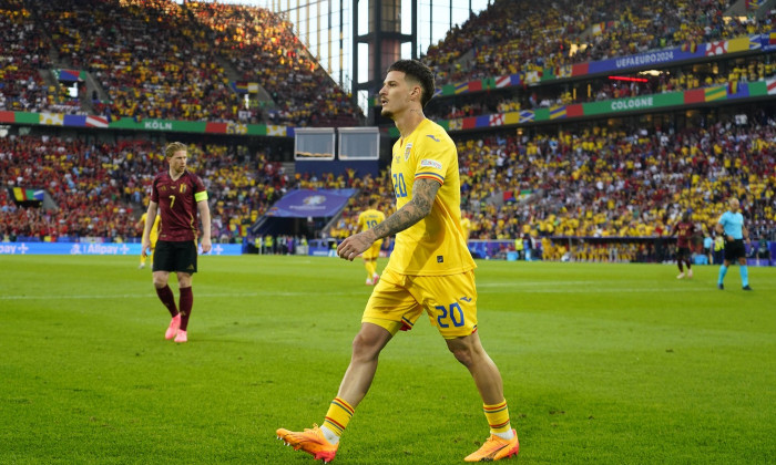 GER: Belgium v Romania. UEFA EURO, EM, Europameisterschaft,Fussball 2024 Dennis Man of Romania during the UEFA Euro 2024