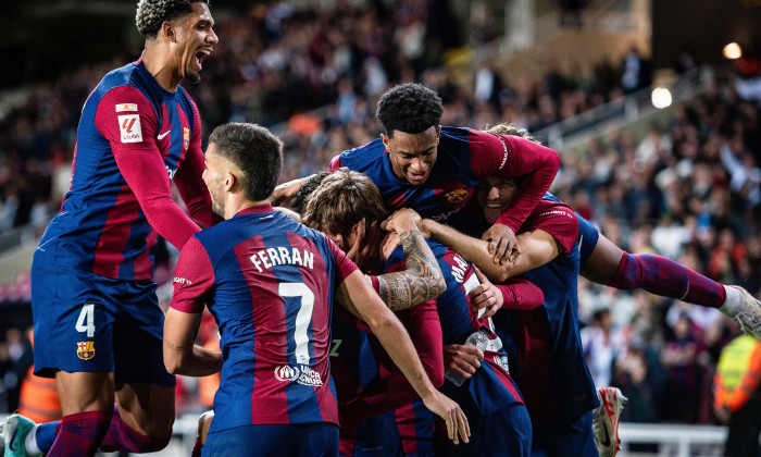 Marc Guiu FC Barcelona, Barca during a SEGUNDA FEDERACION RFEF match between FC Barcelona and Athletic Club at Estadi Ol