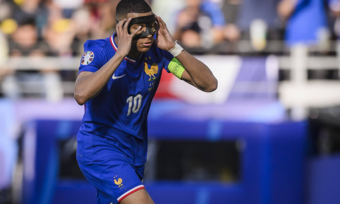 France v Poland - UEFA EURO, EM, Europameisterschaft,Fussball 2024 Kylian Mbappe of France celebrates after scoring a go