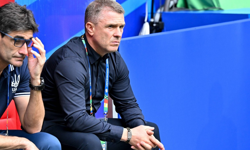 240621 EURO2024 SLOVAKIA VS UKRAINE Head Coach Serhiy Rebrov of Ukraine pictured during a soccer game between the nation