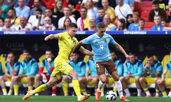 Ukraine v Belgium, UEFA European Championship 2024, Group E, Football, Stuttgart Arena, Stuttgart, Germany - 26 Jun 2024