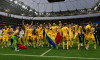26.06.2024, xpsx, UEFA Euro 2024 Vorrunde, Slowakei - Rumänien v.l. jubel nach dem Spiel Achtelfinale Ianis Hagi (Rumäni