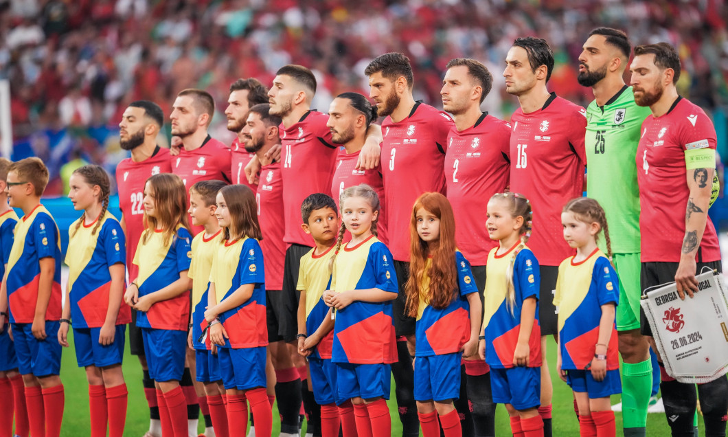 EURO 2024 - Matchday 3, Group F: Georgia vs. Portugal Georgia sing their national anthem before the EURO 2024 Matchday 3