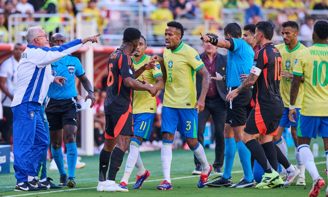 RECORD DATE NOT STATED Copa America USA 2024 Brazil vs Colombia Jefferson Lerma of Colombia and Eder Militia of Brazil d