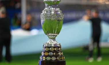 RECORD DATE NOT STATED Copa America USA 2024 Argentina vs Canada Trophy of Copa America during the game between Argentin
