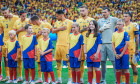 EURO 2024 - Round of 16: Romania vs. The Netherlands Romanian team sings the national anthem before the EURO 2024 Round