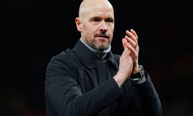 File photo dated 23-02-2023 of Manchester United manager Erik ten Hag celebrates. Erik ten Hag is to remain as Manchester United manager following a performance review, the PA news agency understands. Issue date: Tuesday June 11, 2024.