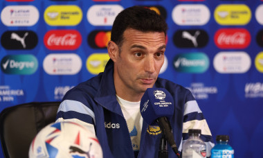 Argentina s coach, Lionel Scaloni, during a press conference, PK, Pressekonferenz prior to the match against Ecuador for