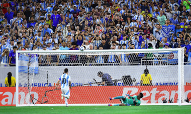 RECORD DATE NOT STATED Copa America USA 2024 Argentina vs Ecuador Quarterfinals Lionel Messi of Argentina misses his pen