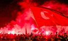 Euro 2024: Turkish fans celebrate in Duisburg