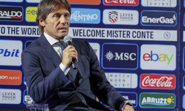 Antonio Conte, new head coach of SSC Napoli for the 2024-25 Serie A championship during the presentation press conference July, 26, 2024 at the court theatre of the royal palace